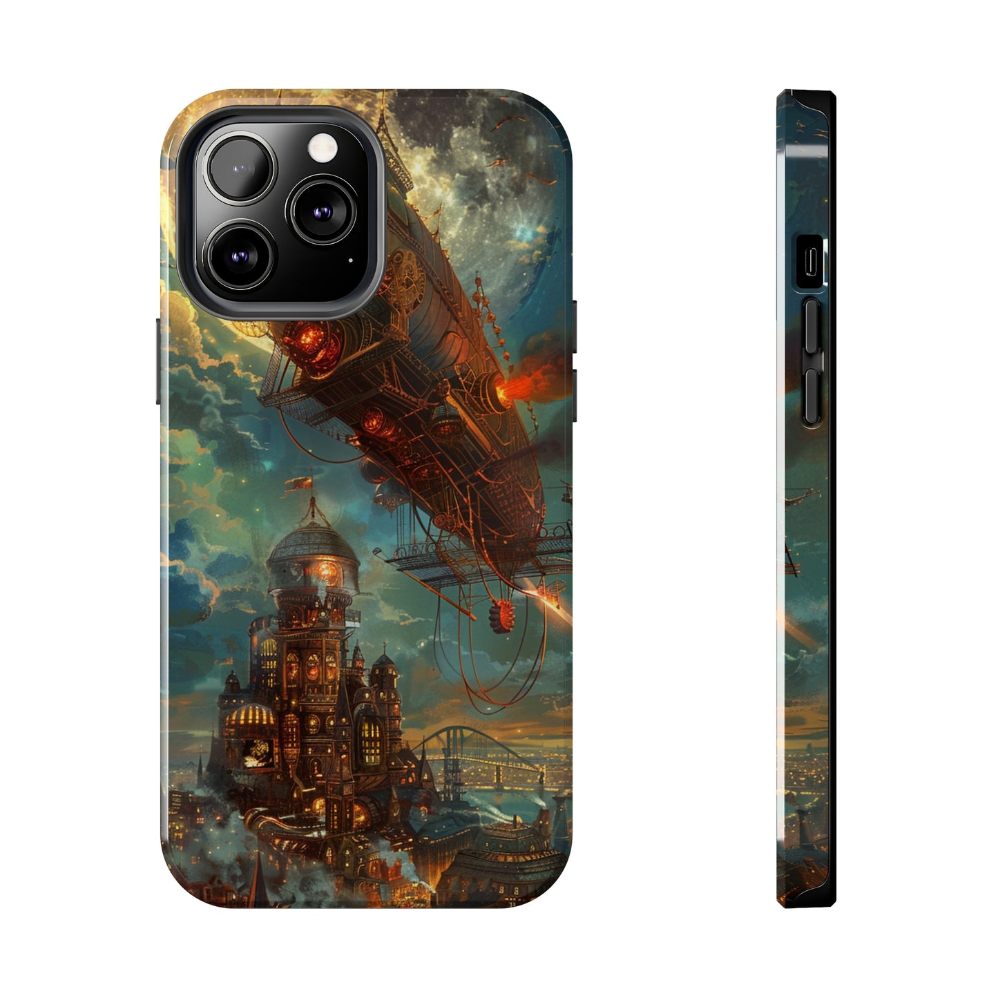 Steampunk Adventures 2 Phone Case for iPhone - Lightweight, Impact Resistant, Wireless Charging Compatible