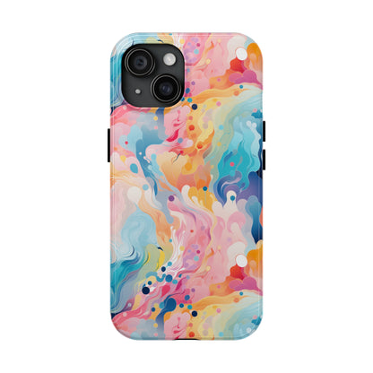 AI Psychedelic Pattern Phone Case for iPhone - Lightweight, Impact Resistant, Wireless Charging Compatible-AI phone case-AI By AJ