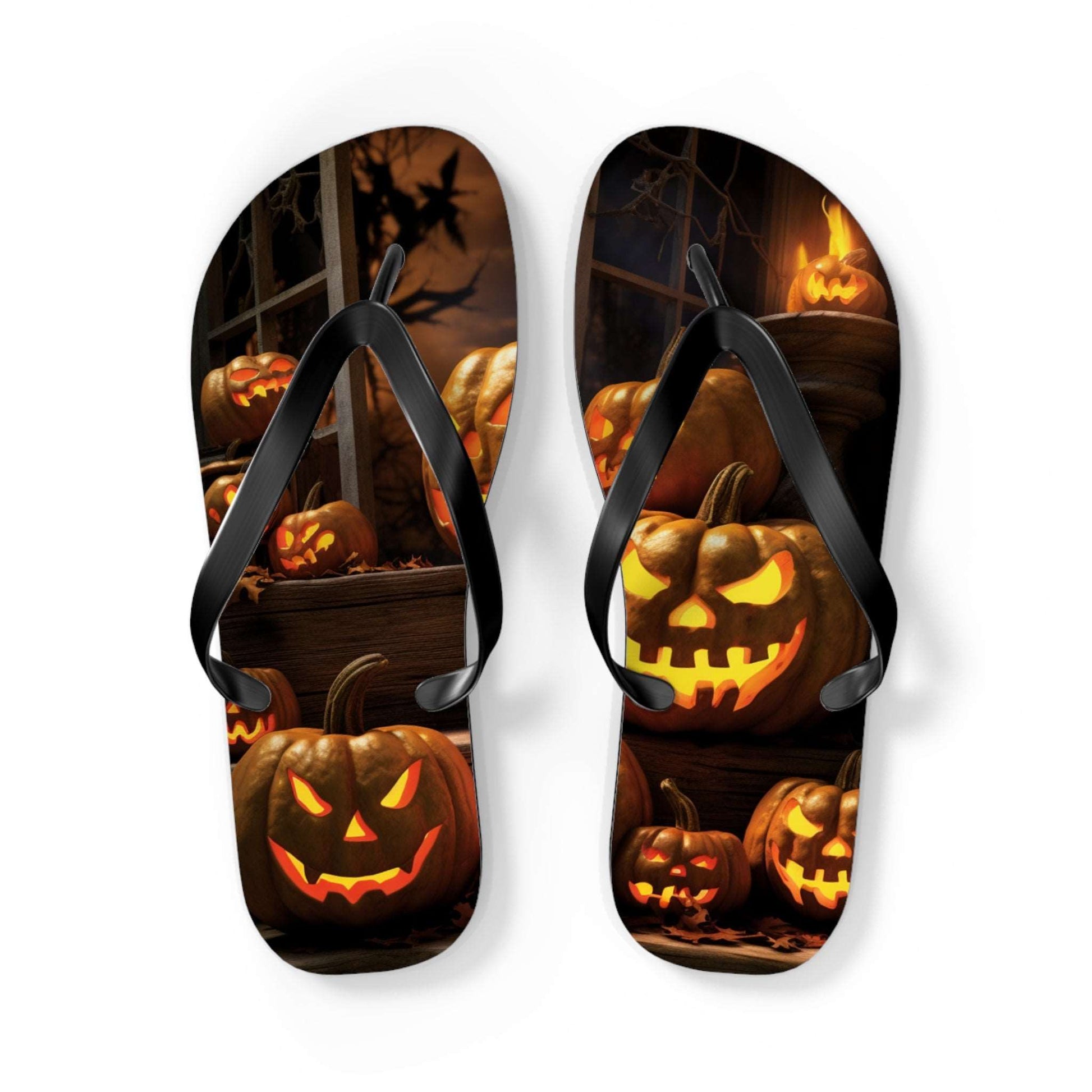 Halloween Flip Flops: The Perfect Shoes for Your Spooky Season Outfit, Great Halloween Gift, Halloween Accessory, Halloween Shoes