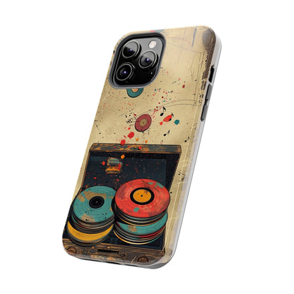 Vintage Audio Phone Case 2 for iPhone - Lightweight, Impact Resistant, Wireless Charging Compatible