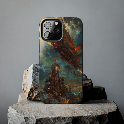 Steampunk Adventures 2 Phone Case for iPhone - Lightweight, Impact Resistant, Wireless Charging Compatible