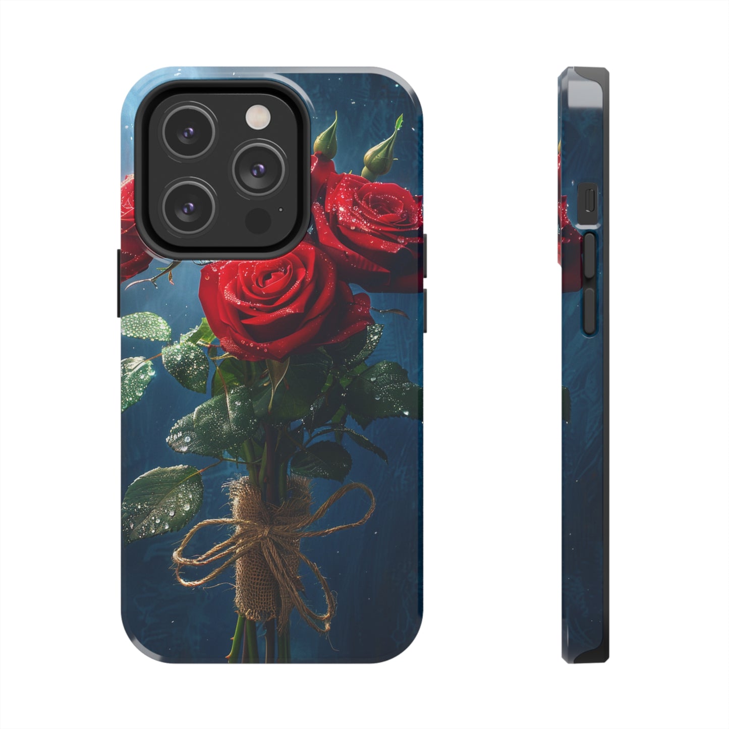 Roses Phone Case for iPhone - Lightweight, Impact Resistant, Wireless Charging Compatible