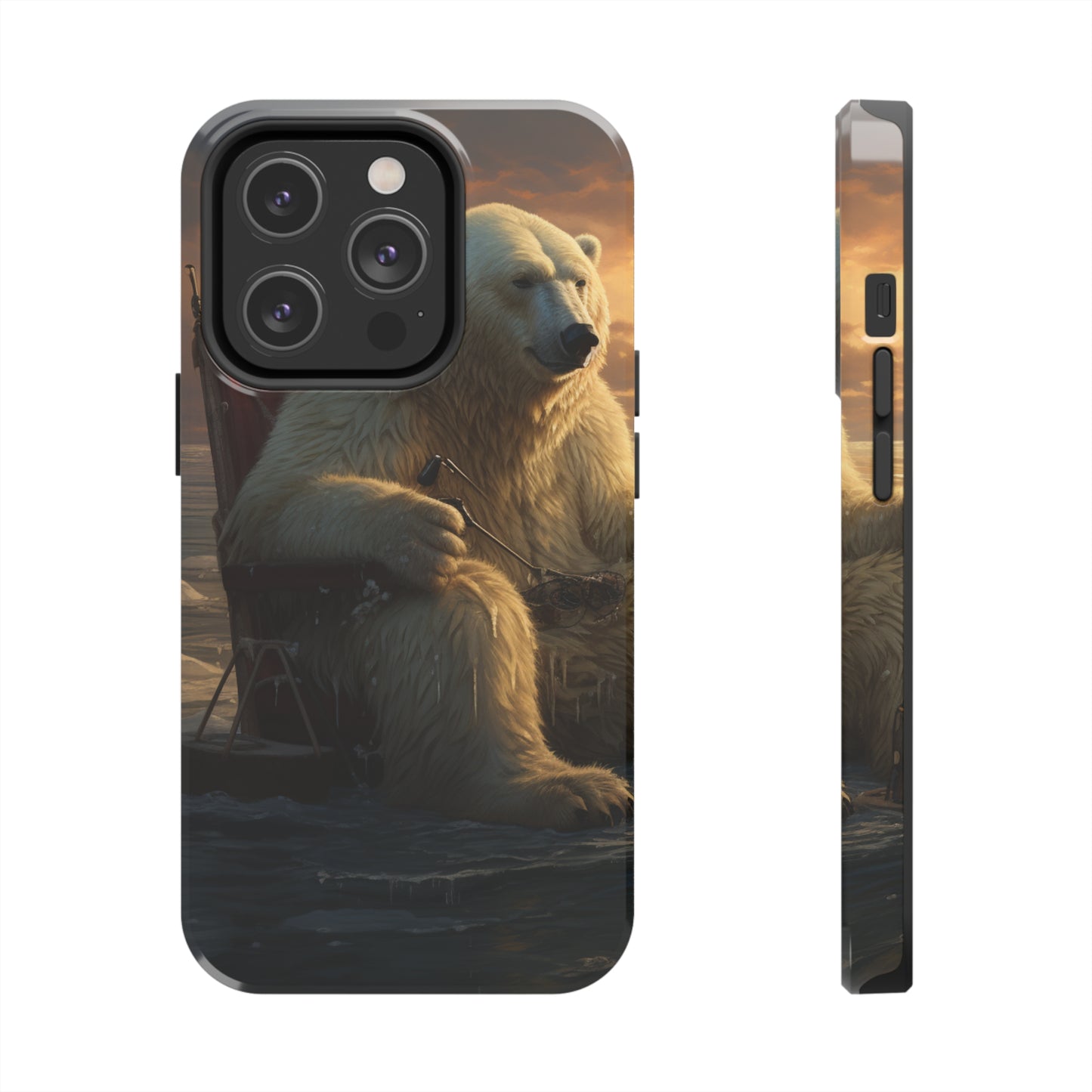 Rocking Polar Bear Phone Case for iPhone - Lightweight, Impact Resistant, Wireless Charging Compatible