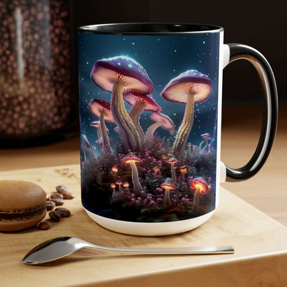 AI Art Mushroom Land Coffee Mug