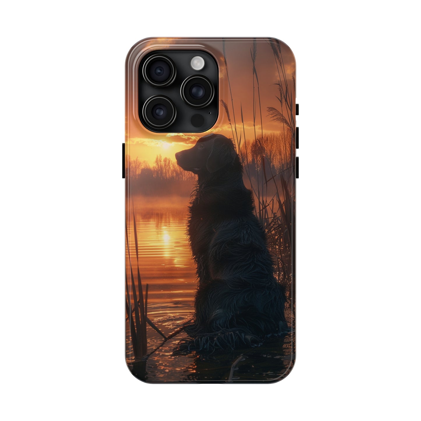 Hunting Dog Phone Case for iPhone - Lightweight, Impact Resistant, Wireless Charging Compatible