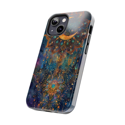 Mandala Pattern Phone Case 4 for iPhone - Lightweight, Impact Resistant, Wireless Charging Compatible