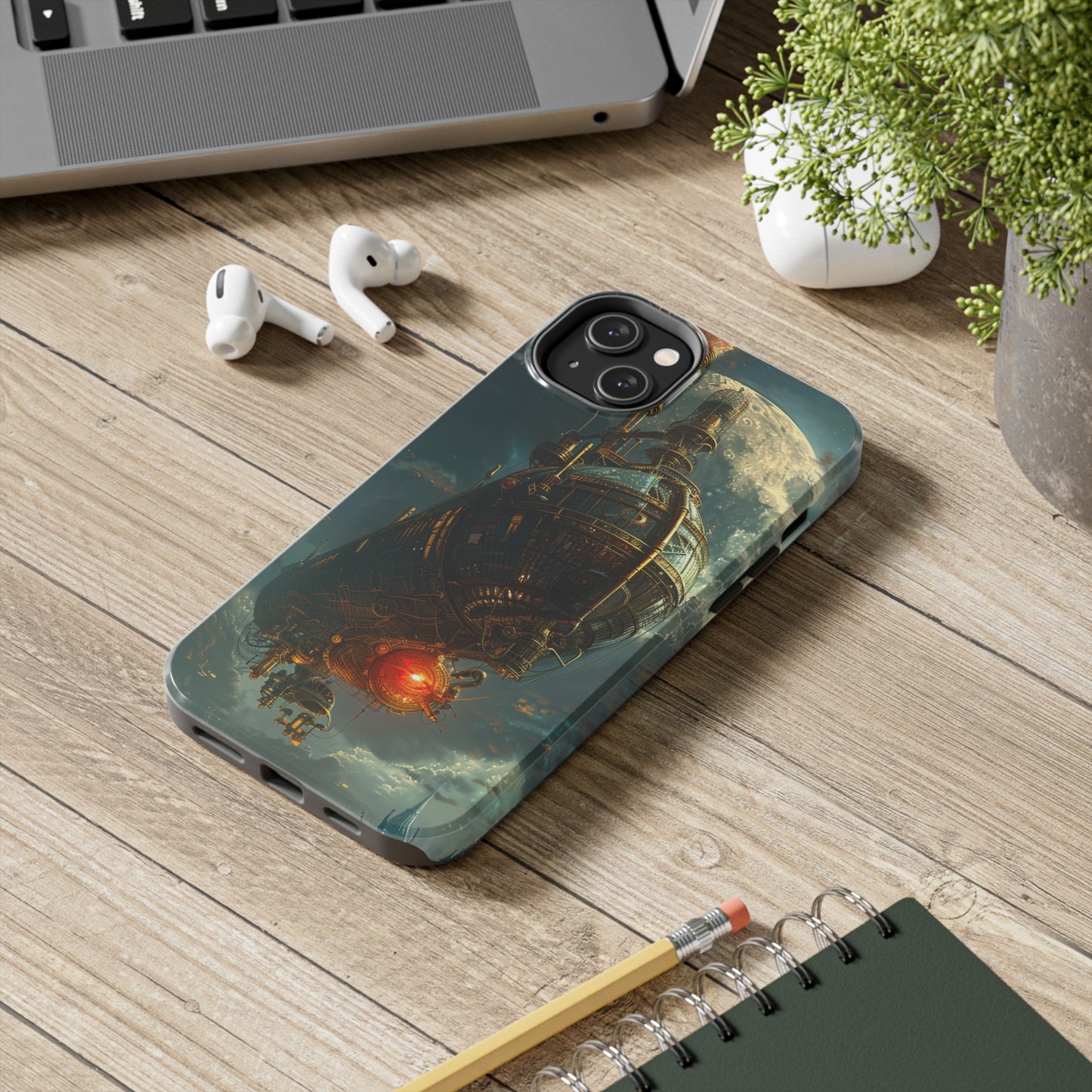 Steampunk Adventures 5 Phone Case for iPhone - Lightweight, Impact Resistant, Wireless Charging Compatible