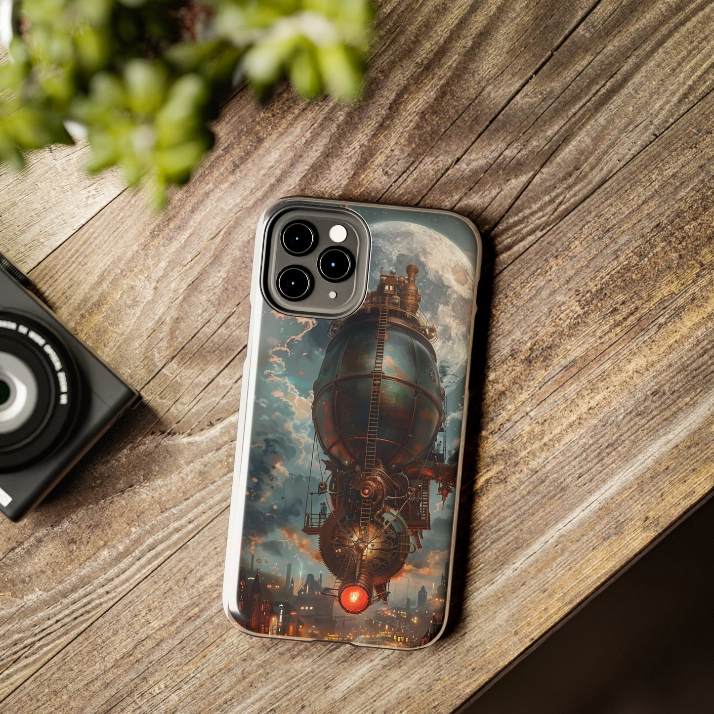 Steampunk Adventure Phone Case for iPhone - Lightweight, Impact Resistant, Wireless Charging Compatible