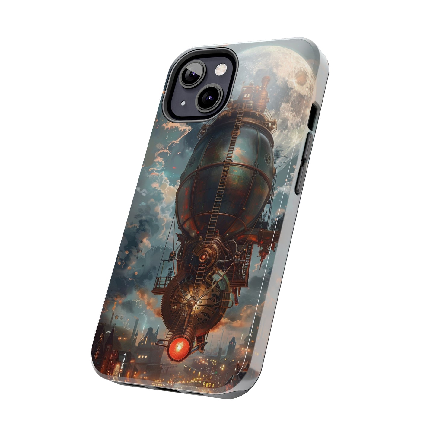 Steampunk Adventure Phone Case for iPhone - Lightweight, Impact Resistant, Wireless Charging Compatible