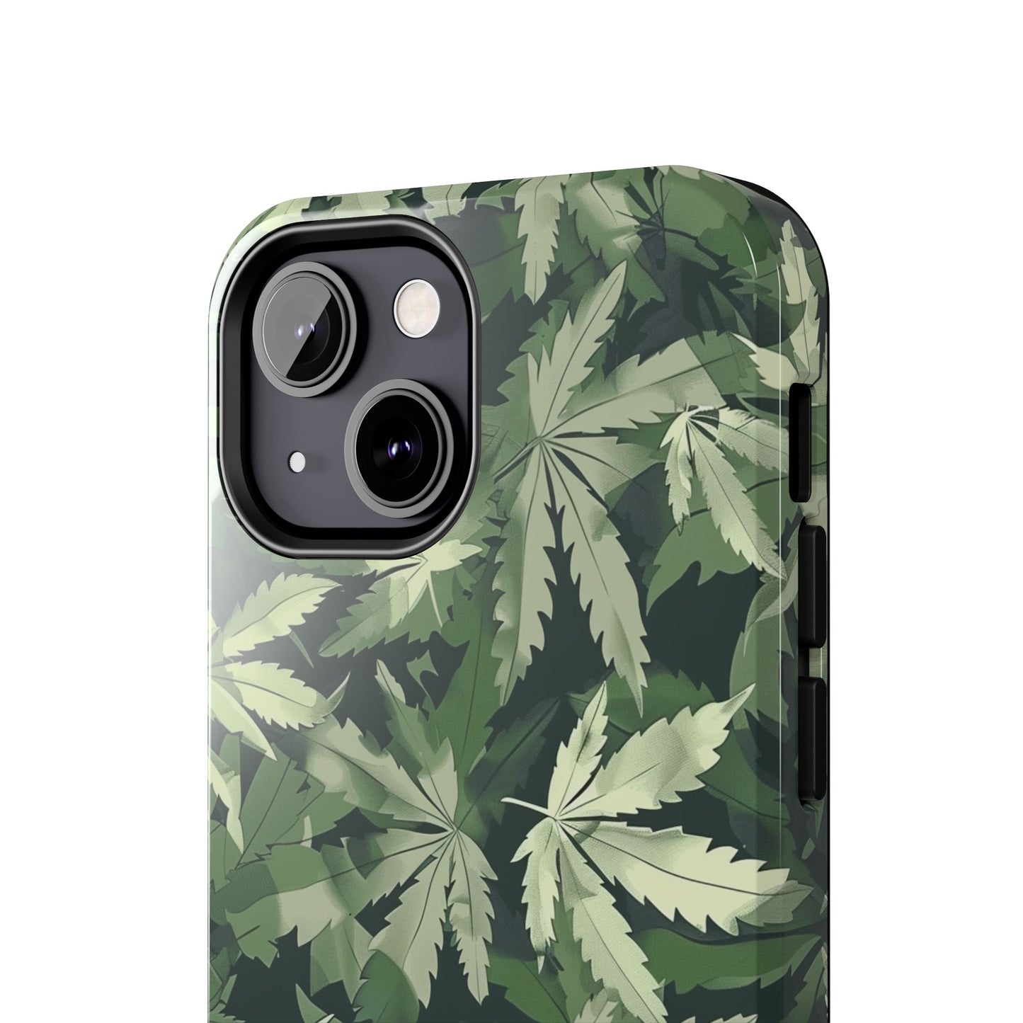 Cannabis Camo 3 Phone Case for iPhone - Lightweight, Impact Resistant, Wireless Charging Compatible