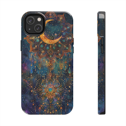 Mandala Pattern Phone Case 4 for iPhone - Lightweight, Impact Resistant, Wireless Charging Compatible