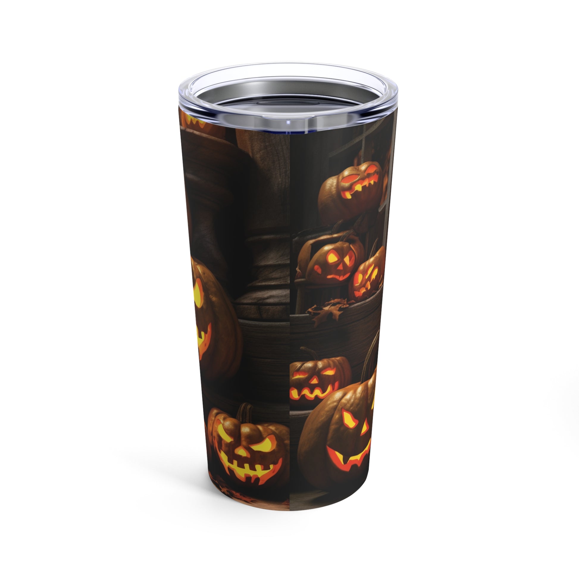 Halloween Tumbler, Spooky Pumpkin Tumbler with Pumpkins, 20 oz tumbler, Scary Tumbler, Spooky Tumbler, Halloween Gift