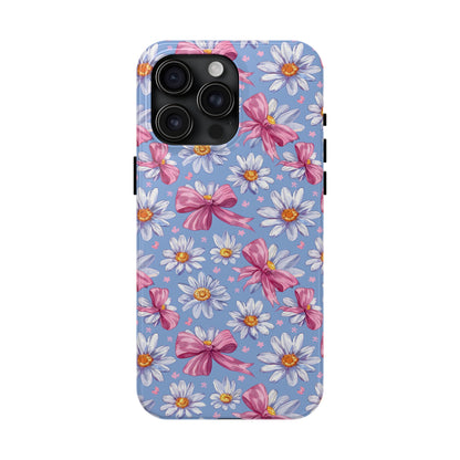 Daisies and Bows 2 Phone Case for iPhone - Lightweight, Impact Resistant, Wireless Charging Compatible