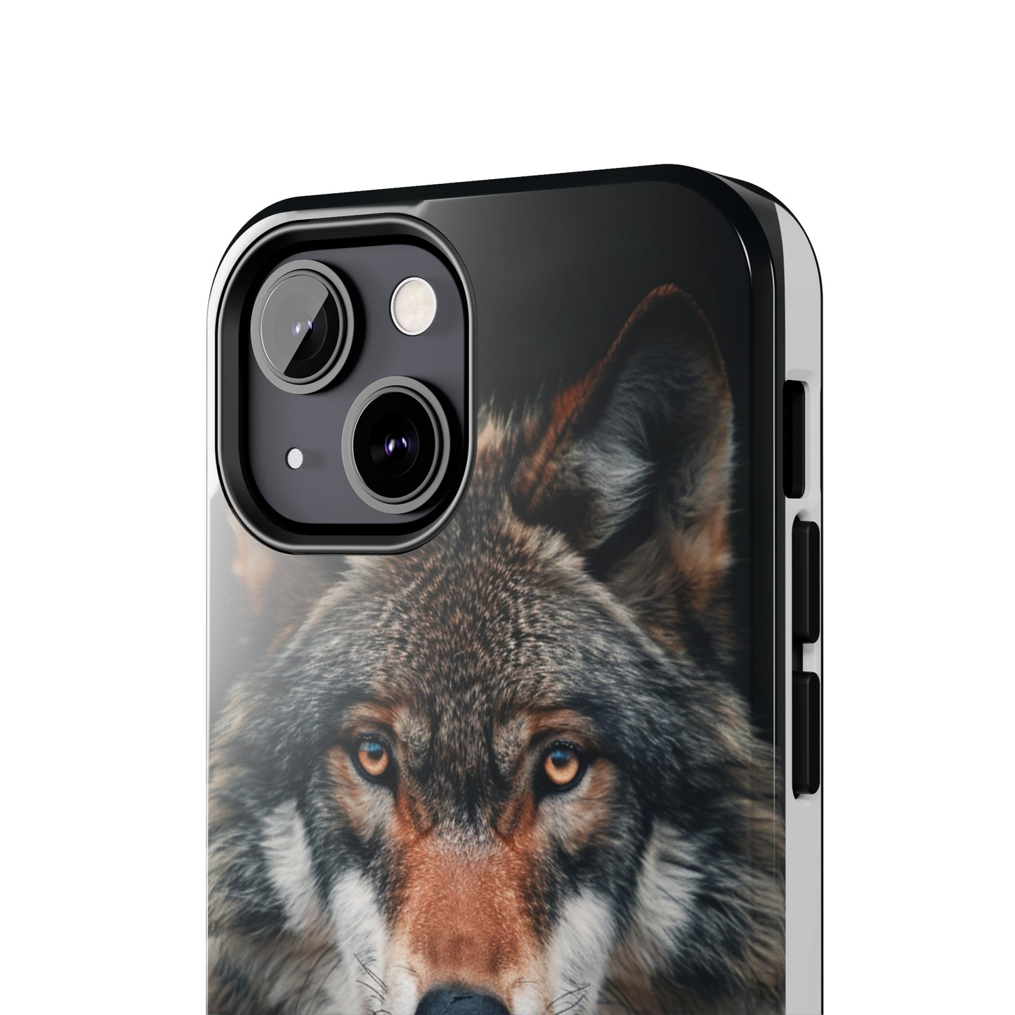 The Arte Povera Style Wolf Head 2 Phone Case for iPhone - Lightweight, Impact Resistant, Wireless Charging Compatible