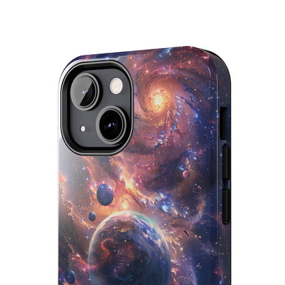 Cosmic Scene Phone Case for iPhone - Lightweight, Impact Resistant, Wireless Charging Compatible