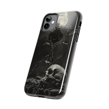 Gothic Elegance Phone Case for iPhone - Lightweight, Impact Resistant, Wireless Charging Compatible