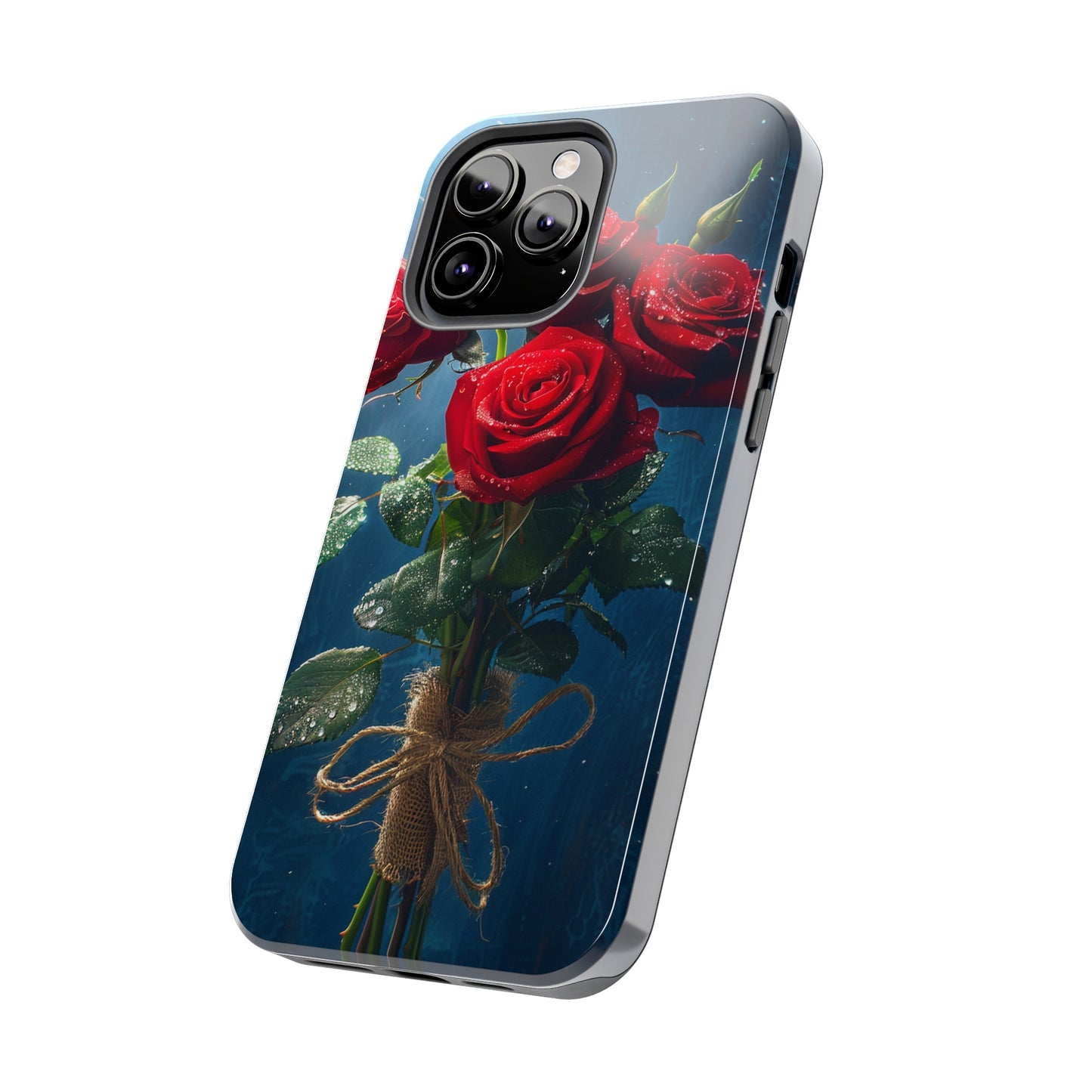 Roses Phone Case for iPhone - Lightweight, Impact Resistant, Wireless Charging Compatible