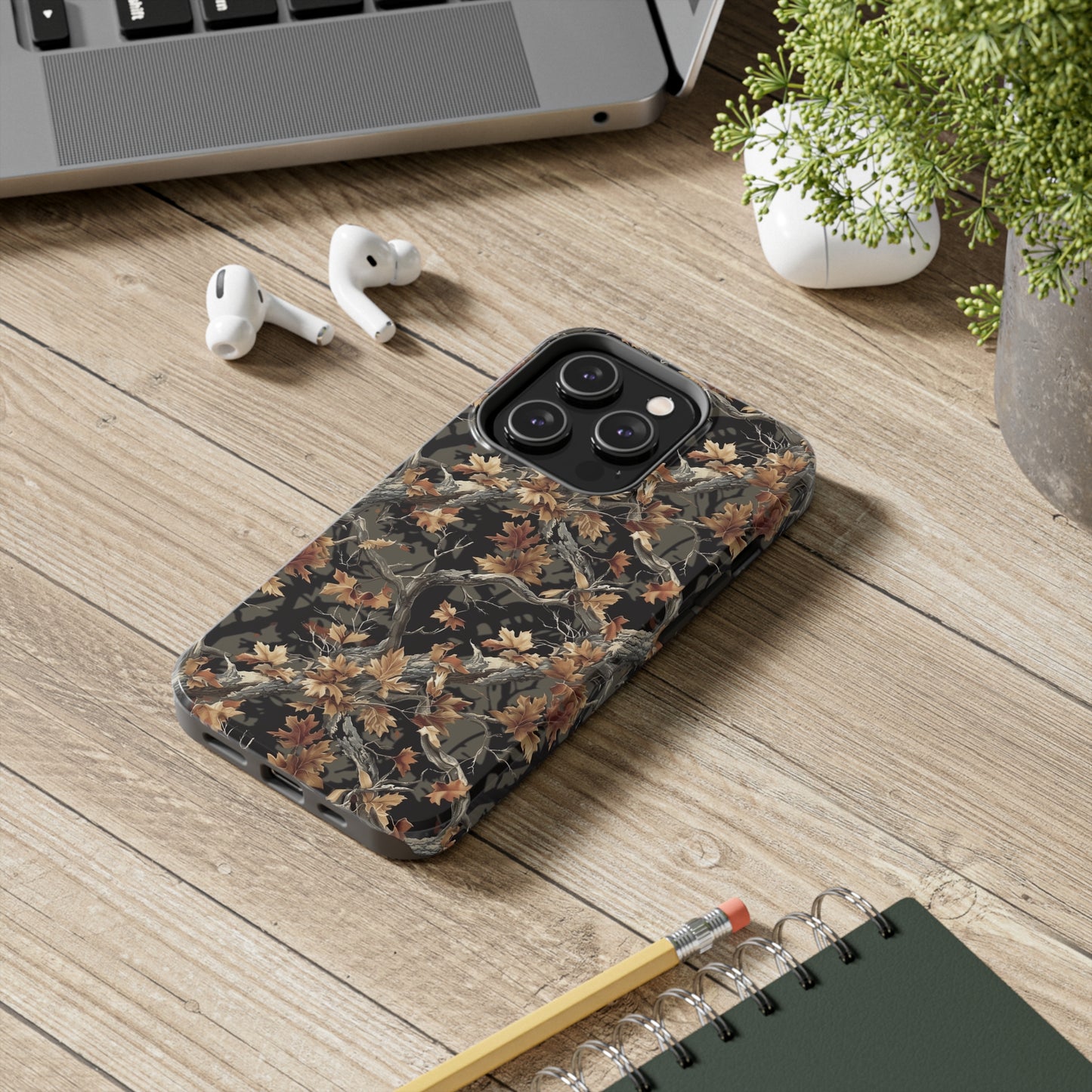 Camo Phone Case for iPhone - Lightweight, Impact Resistant, Wireless Charging Compatible