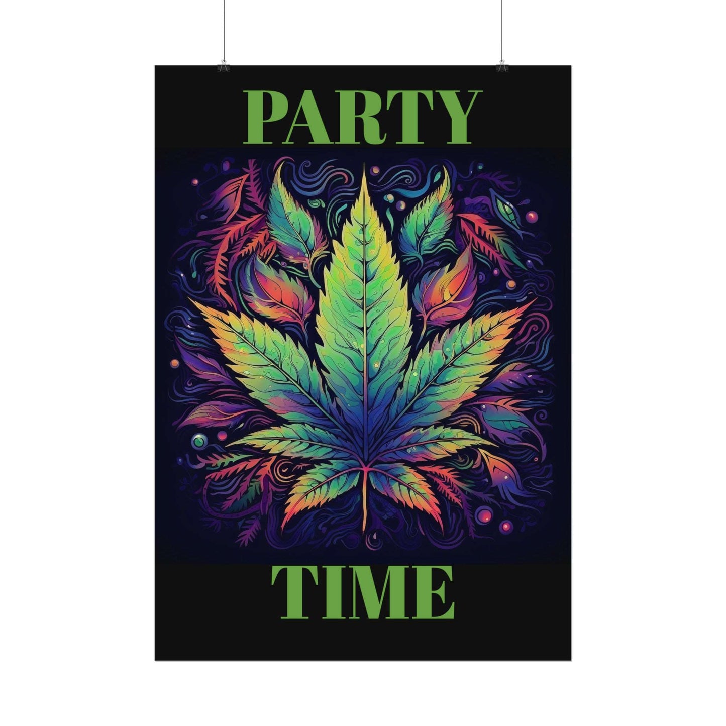 Neon Weed Poster