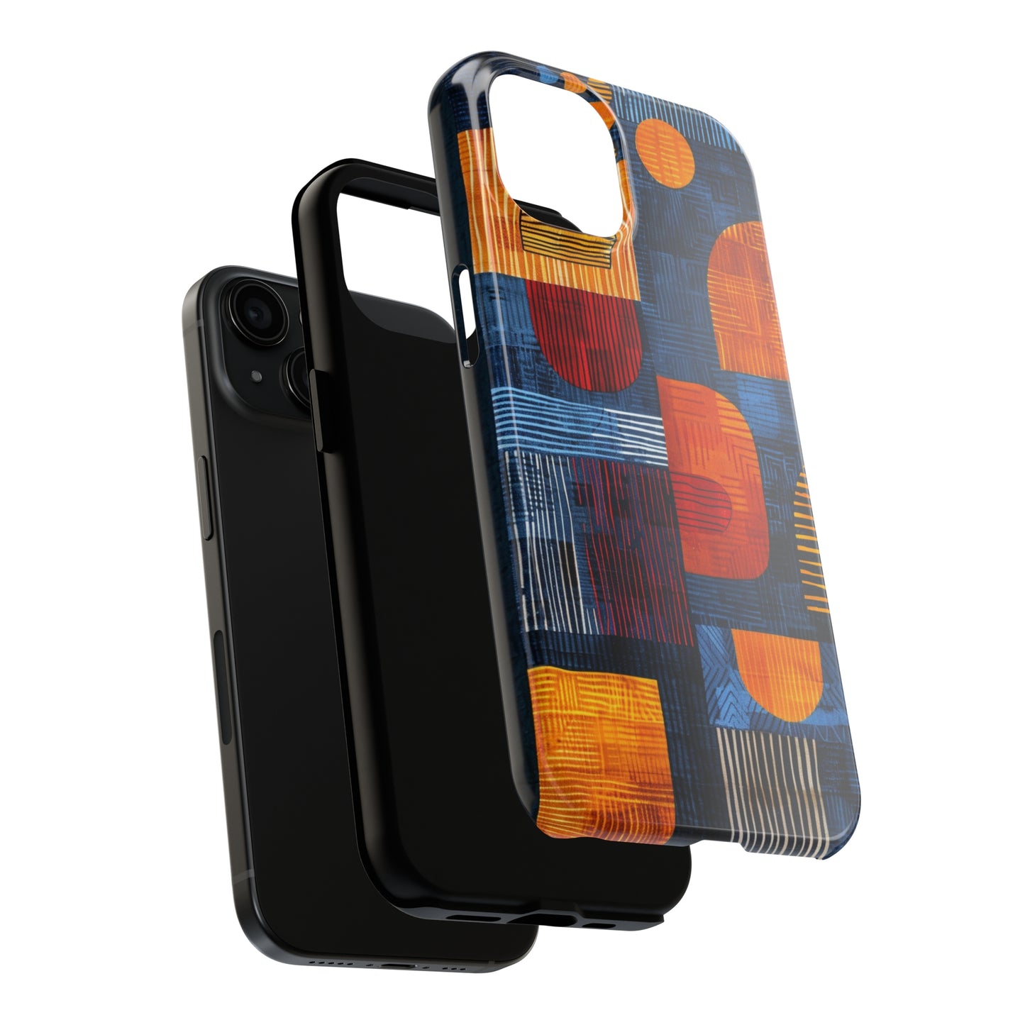 Cultural Tapestry Phone Case 3 for iPhone - Lightweight, Impact Resistant, Wireless Charging Compatible