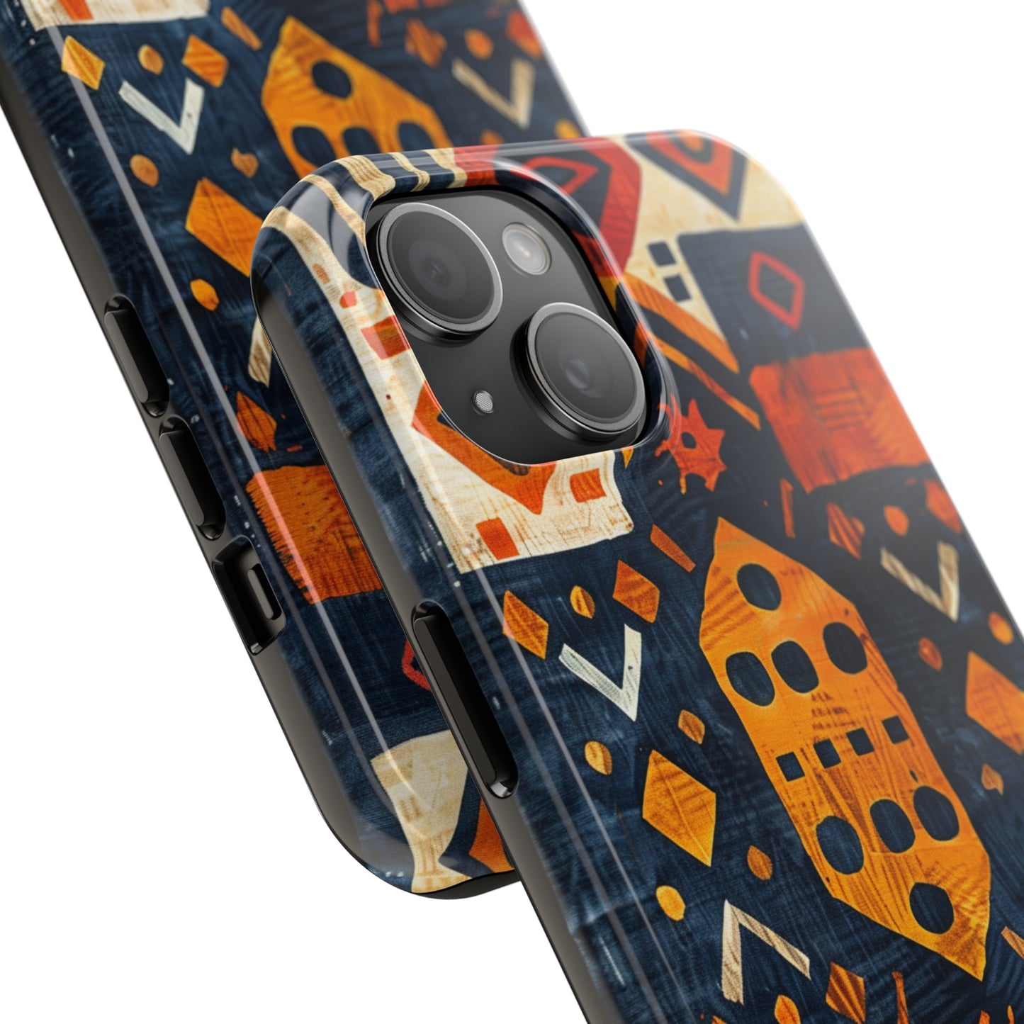 Cultural Tapestry Phone Case for iPhone - Lightweight, Impact Resistant, Wireless Charging Compatible