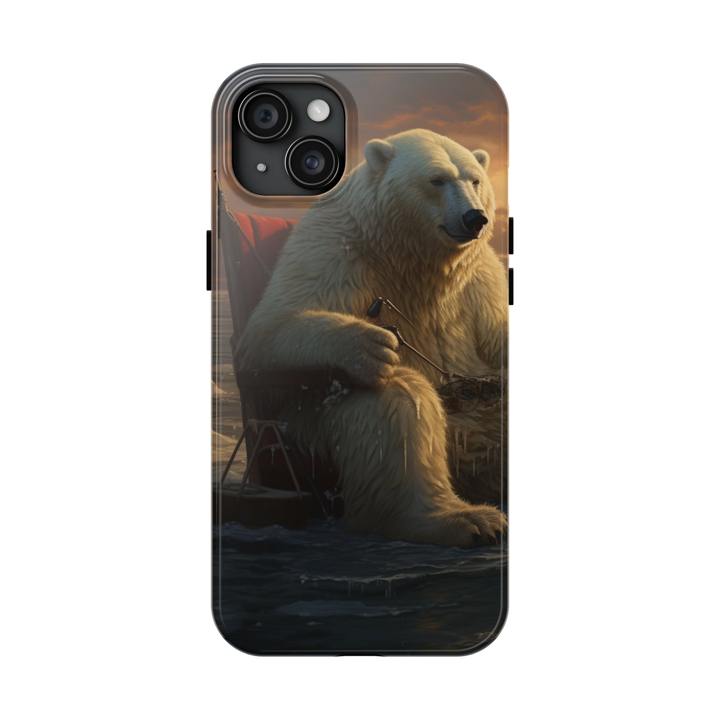 Rocking Polar Bear Phone Case for iPhone - Lightweight, Impact Resistant, Wireless Charging Compatible