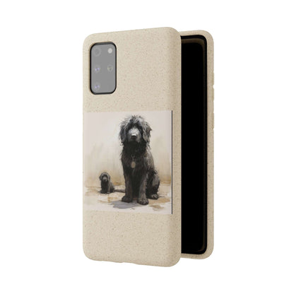 Biodegradable Custom Pet Phone Case, Dog iPhone Case, Doodle Phone Case, Newfypoo, Puppy phone case-AI phone case-AI By AJ