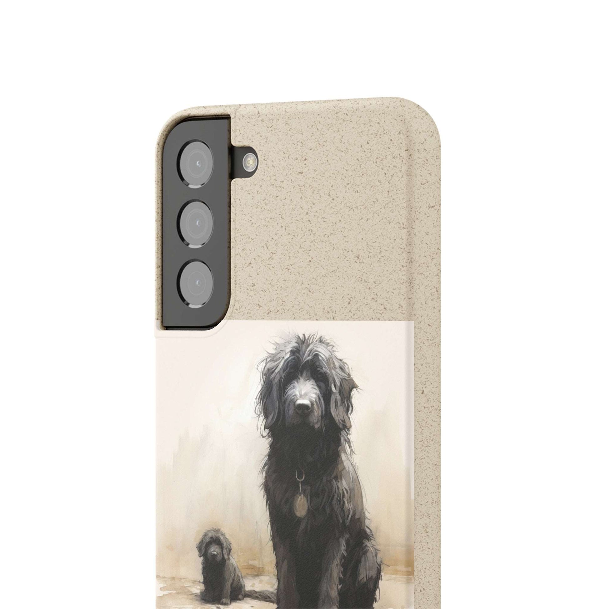 Biodegradable Custom Pet Phone Case, Dog iPhone Case, Doodle Phone Case, Newfypoo, Puppy phone case-AI phone case-AI By AJ