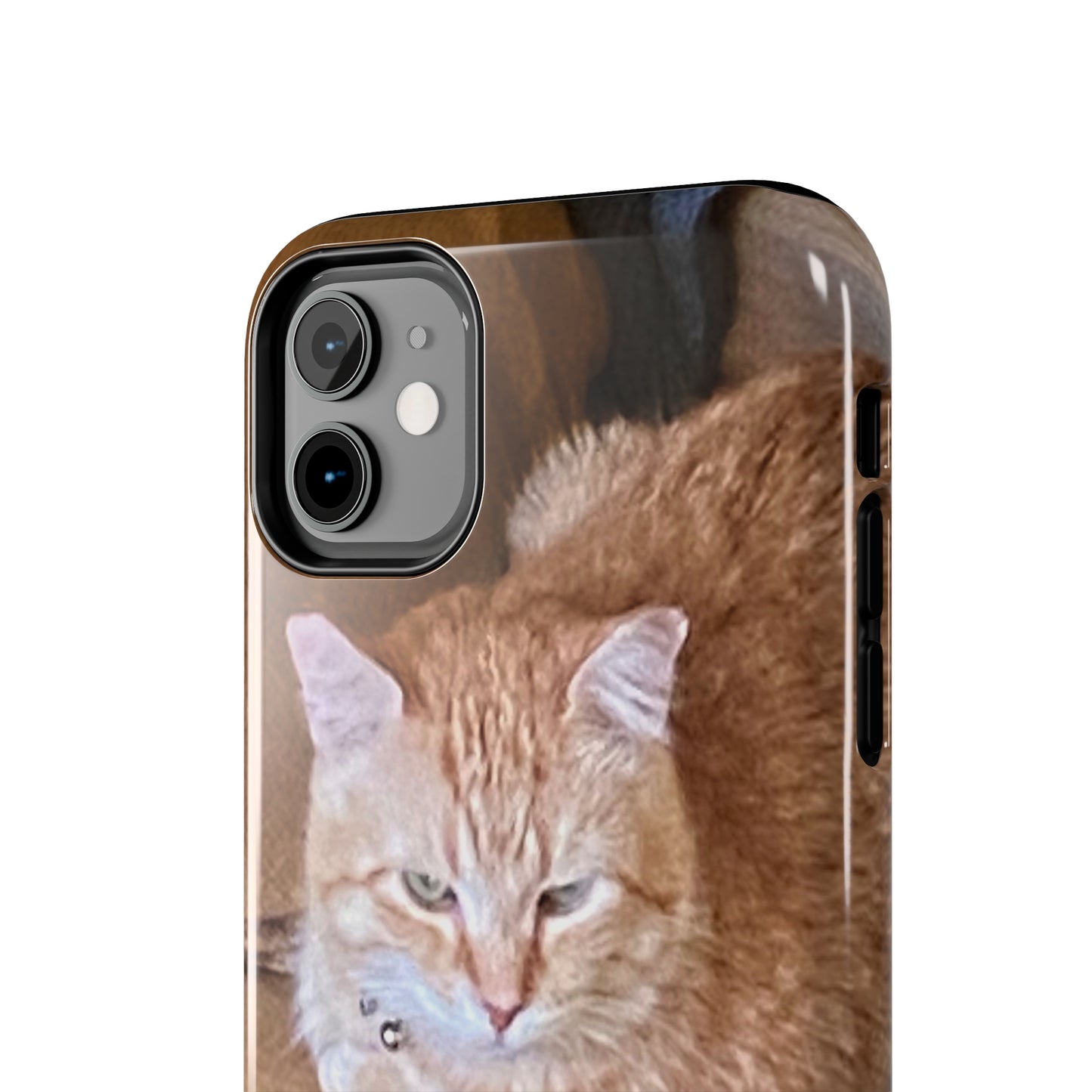 Alfred the Cat's "Couch Potato" Phone Case for iPhone - Lightweight, Impact Resistant, Wireless Charging Compatible