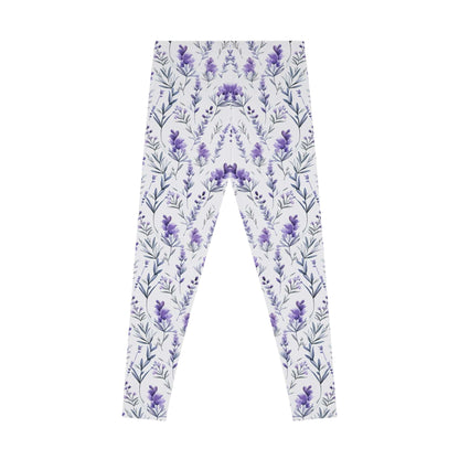 Lavender Bloom Leggings - Elegant Comfort for Everyday Wear