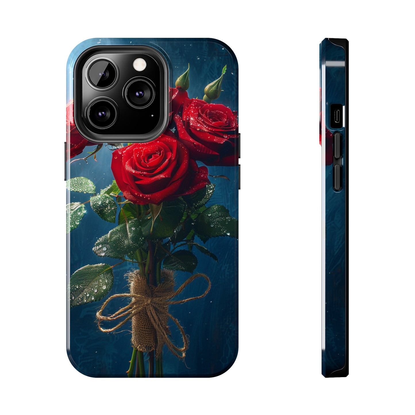 Roses Phone Case for iPhone - Lightweight, Impact Resistant, Wireless Charging Compatible