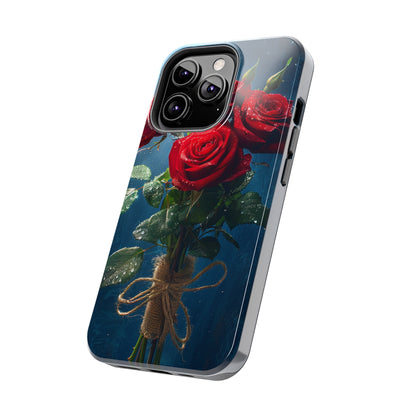 Roses Phone Case for iPhone - Lightweight, Impact Resistant, Wireless Charging Compatible