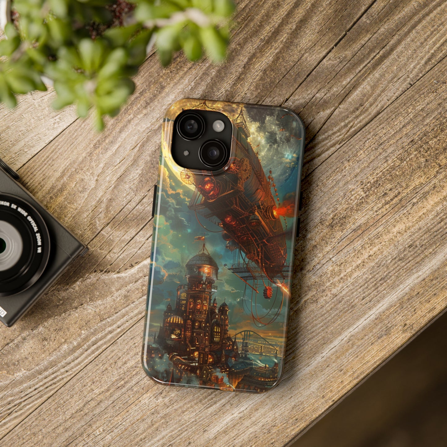 Steampunk Adventures 2 Phone Case for iPhone - Lightweight, Impact Resistant, Wireless Charging Compatible