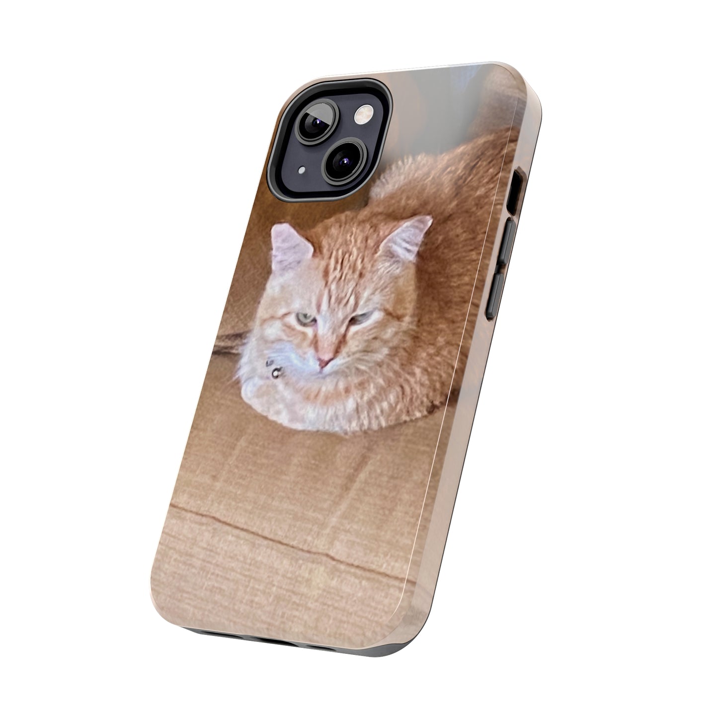 Alfred the Cat's "Couch Potato" Phone Case for iPhone - Lightweight, Impact Resistant, Wireless Charging Compatible