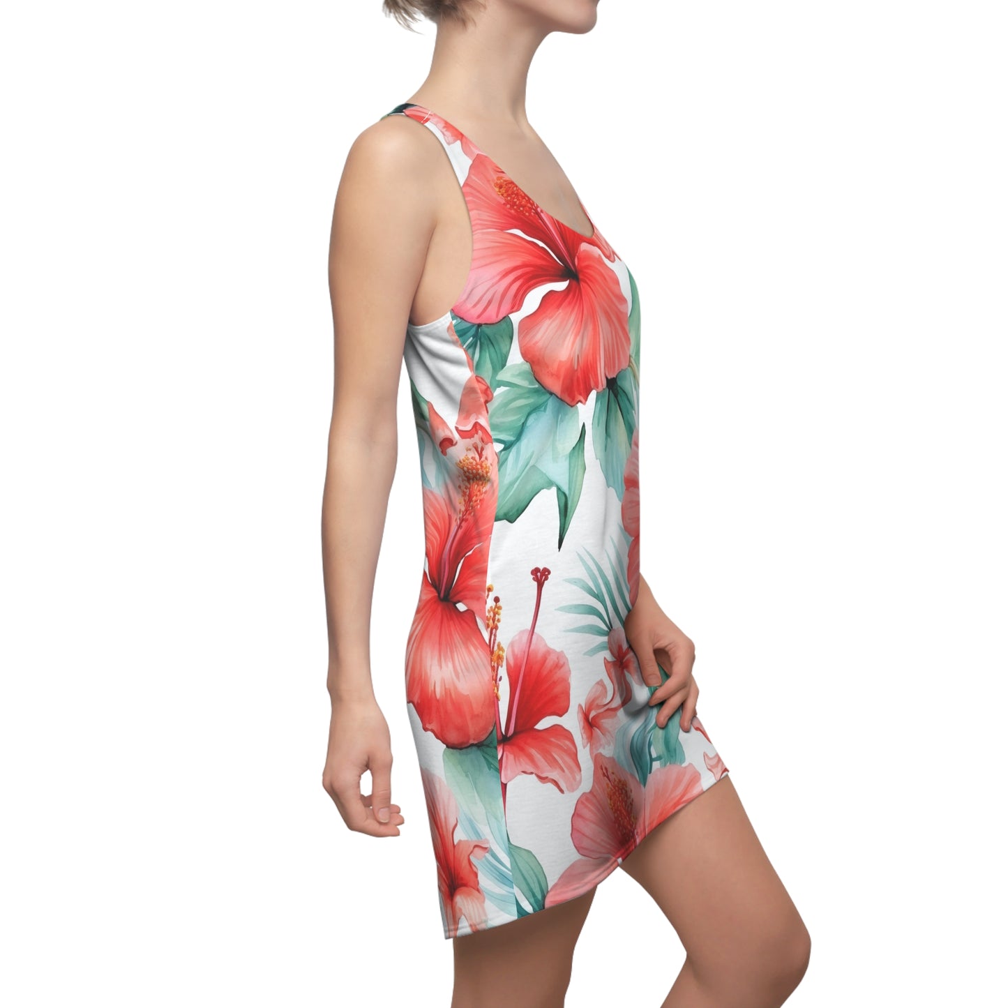 Women's Cut & Sew Racerback Dress (AOP)