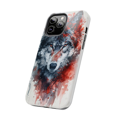 Biomorphism Style Wolf Phone Case for iPhone - Lightweight, Impact Resistant, Wireless Charging Compatible