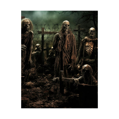 Zombie Apocalypse Poster, Zombie Poster, Halloween Decor for your home, Halloween Art, Zombie Art, Happy Halloween