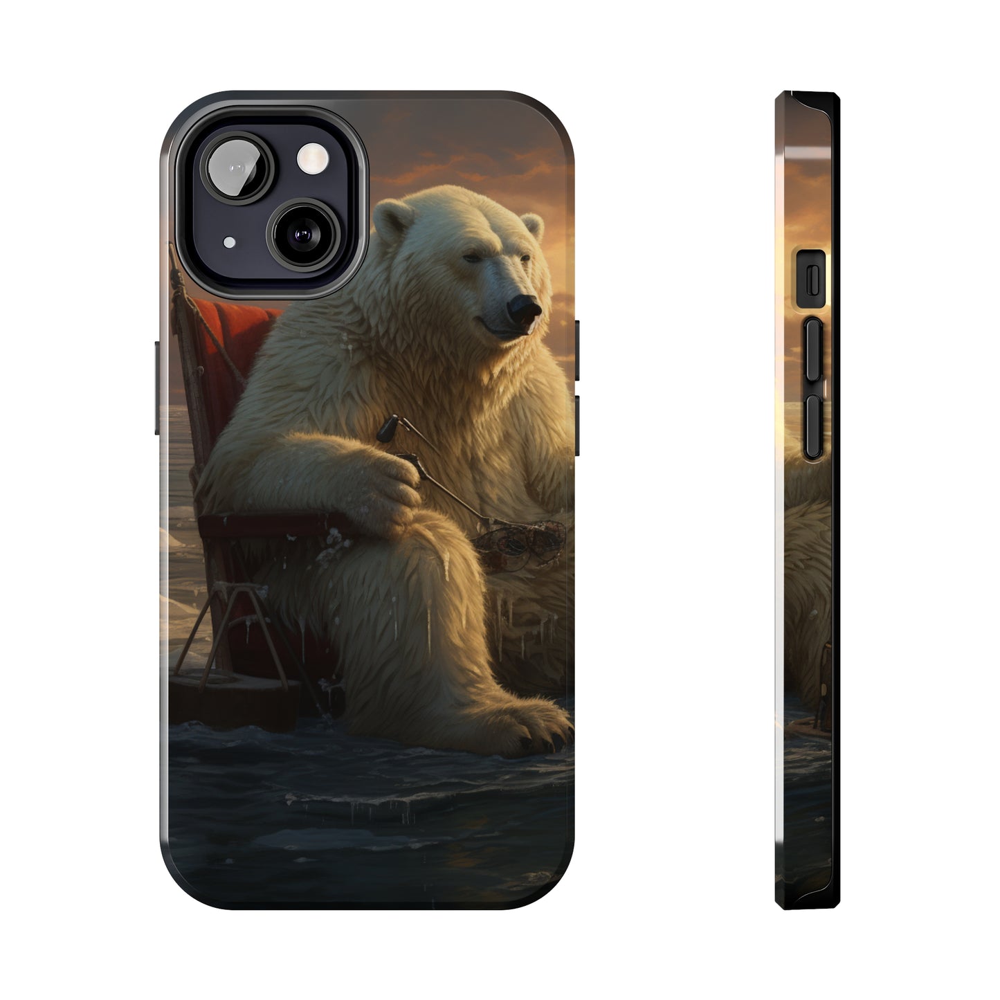 Rocking Polar Bear Phone Case for iPhone - Lightweight, Impact Resistant, Wireless Charging Compatible