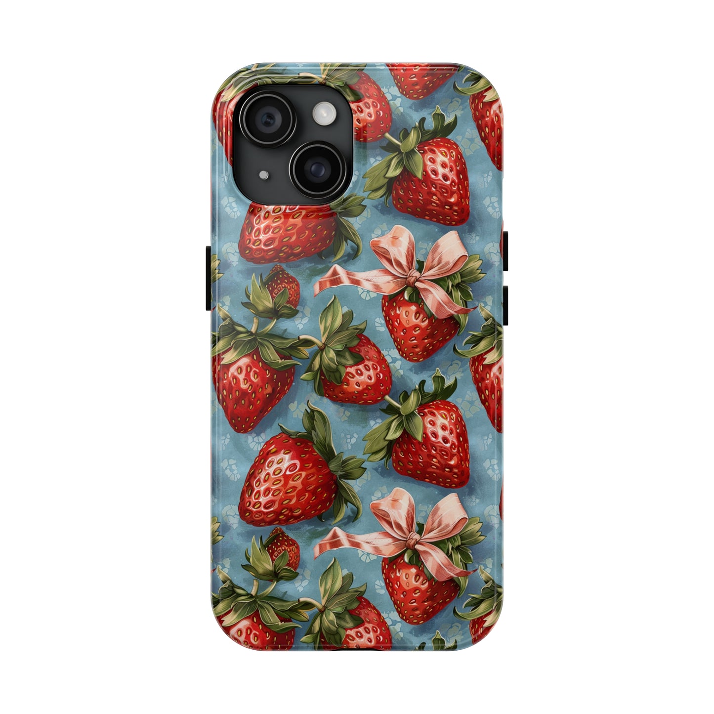 Bows and Berries 2 Phone Case for iPhone - Lightweight, Impact Resistant, Wireless Charging Compatible