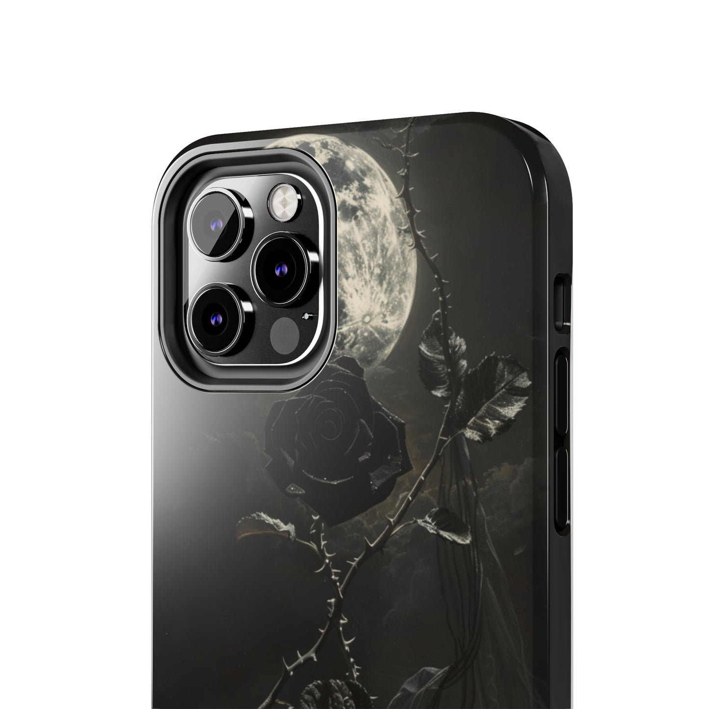 Gothic Elegance Phone Case for iPhone - Lightweight, Impact Resistant, Wireless Charging Compatible