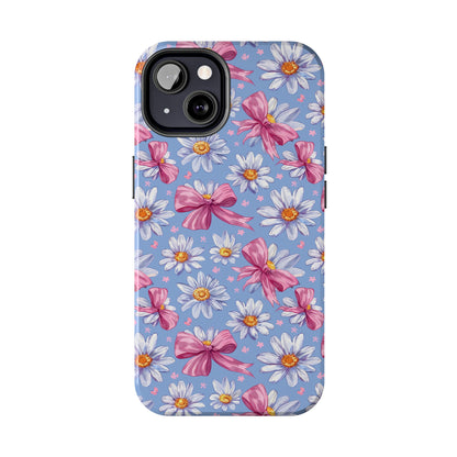 Daisies and Bows 2 Phone Case for iPhone - Lightweight, Impact Resistant, Wireless Charging Compatible