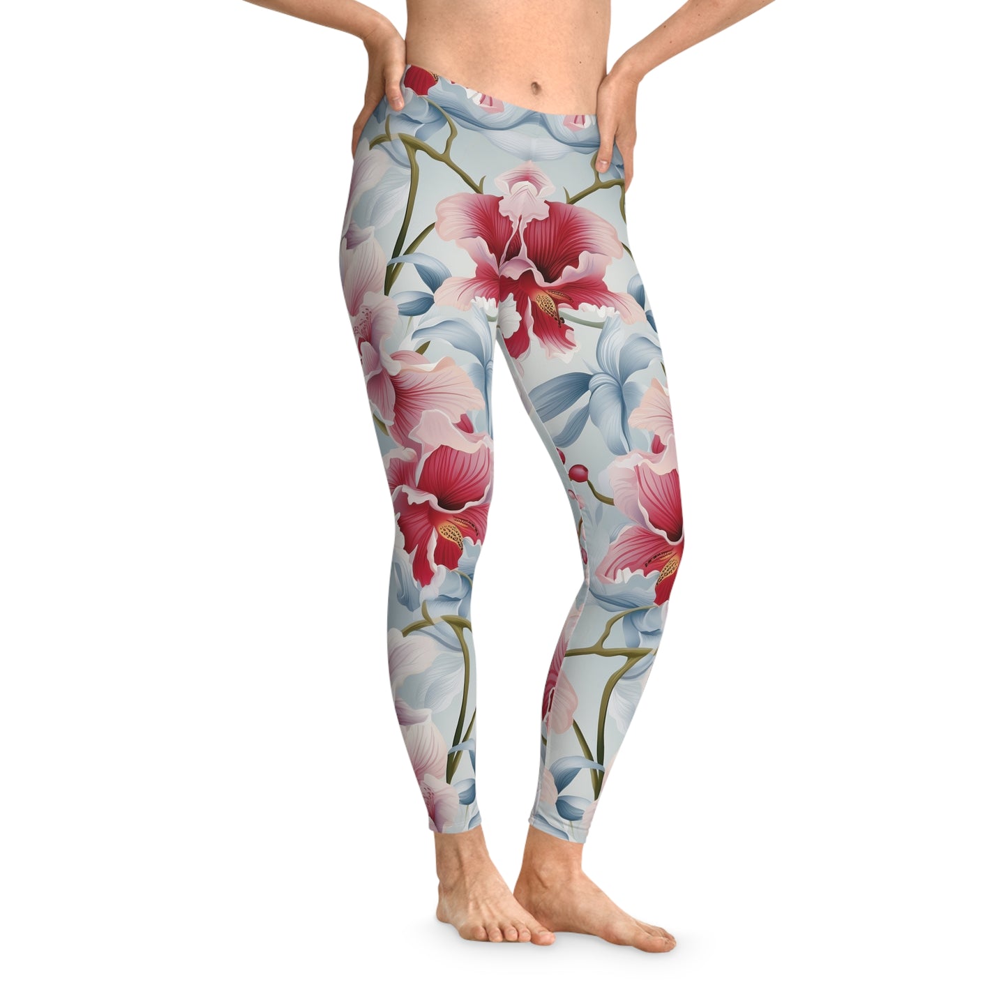 Orchid Flower Leggings - Elegant & Comfortable for All-Day Wear