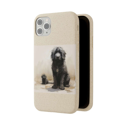 Biodegradable Custom Pet Phone Case, Dog iPhone Case, Doodle Phone Case, Newfypoo, Puppy phone case-AI phone case-AI By AJ