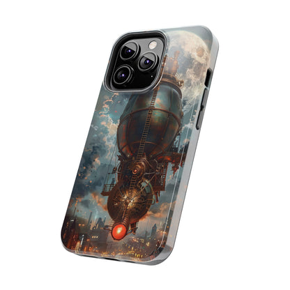 Steampunk Adventure Phone Case for iPhone - Lightweight, Impact Resistant, Wireless Charging Compatible