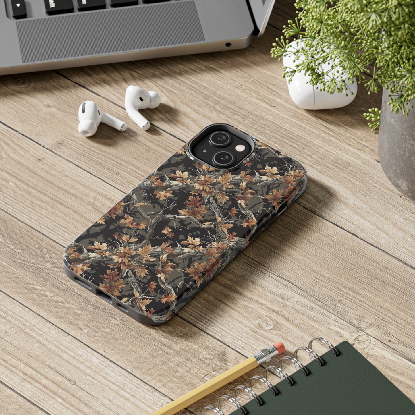 Camo Phone Case for iPhone - Lightweight, Impact Resistant, Wireless Charging Compatible