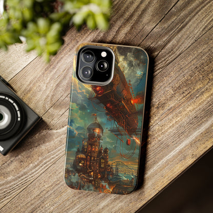 Steampunk Adventures 2 Phone Case for iPhone - Lightweight, Impact Resistant, Wireless Charging Compatible