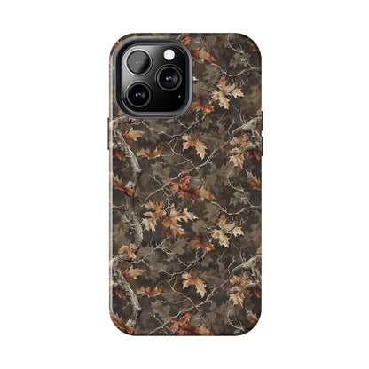 Brown Camo Phone Case for iPhone - Lightweight, Impact Resistant, Wireless Charging Compatible