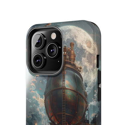 Steampunk Adventure Phone Case for iPhone - Lightweight, Impact Resistant, Wireless Charging Compatible