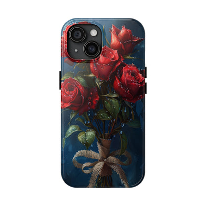 Roses Phone Case for iPhone - Lightweight, Impact Resistant, Wireless Charging Compatible