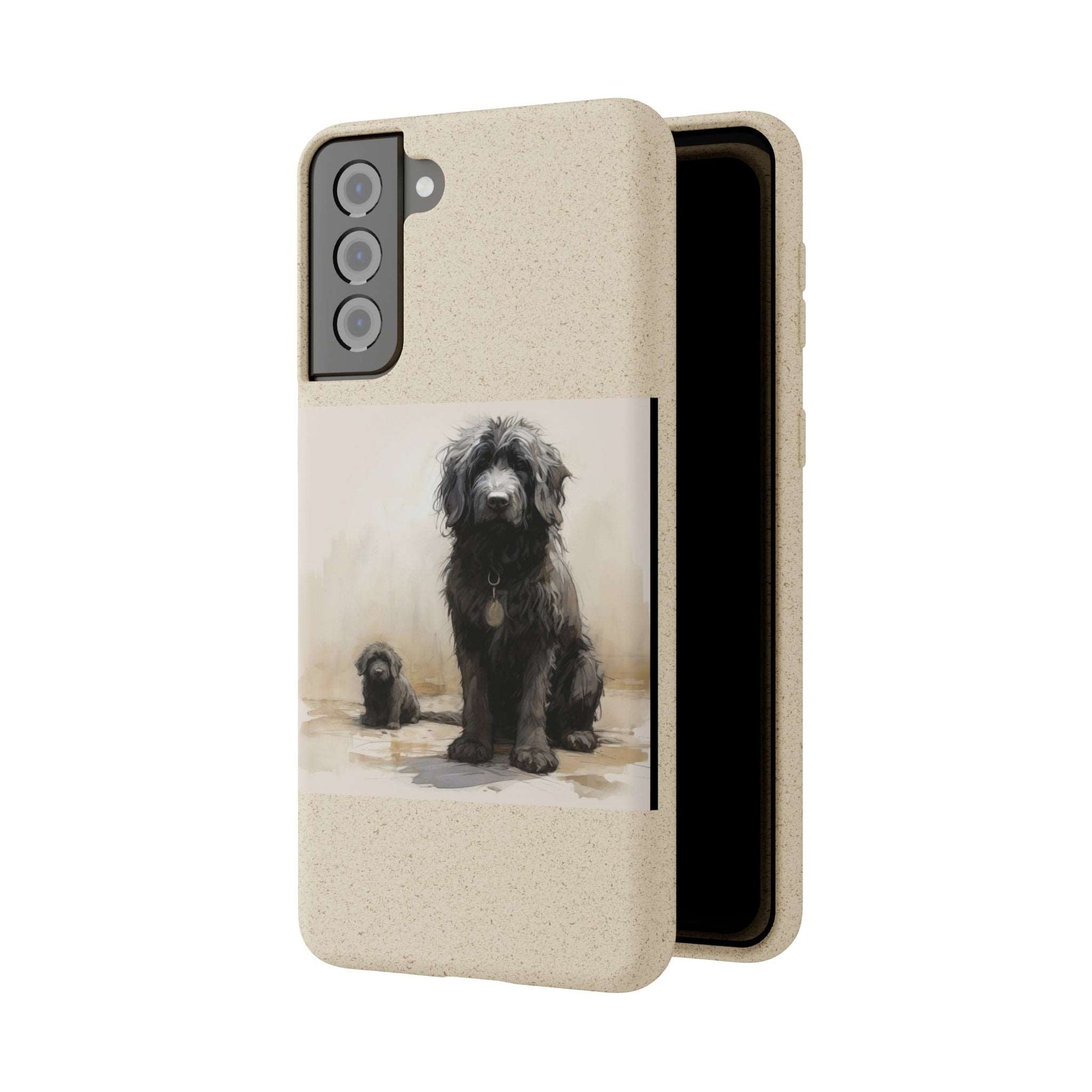 Biodegradable Custom Pet Phone Case, Dog iPhone Case, Doodle Phone Case, Newfypoo, Puppy phone case-AI phone case-AI By AJ